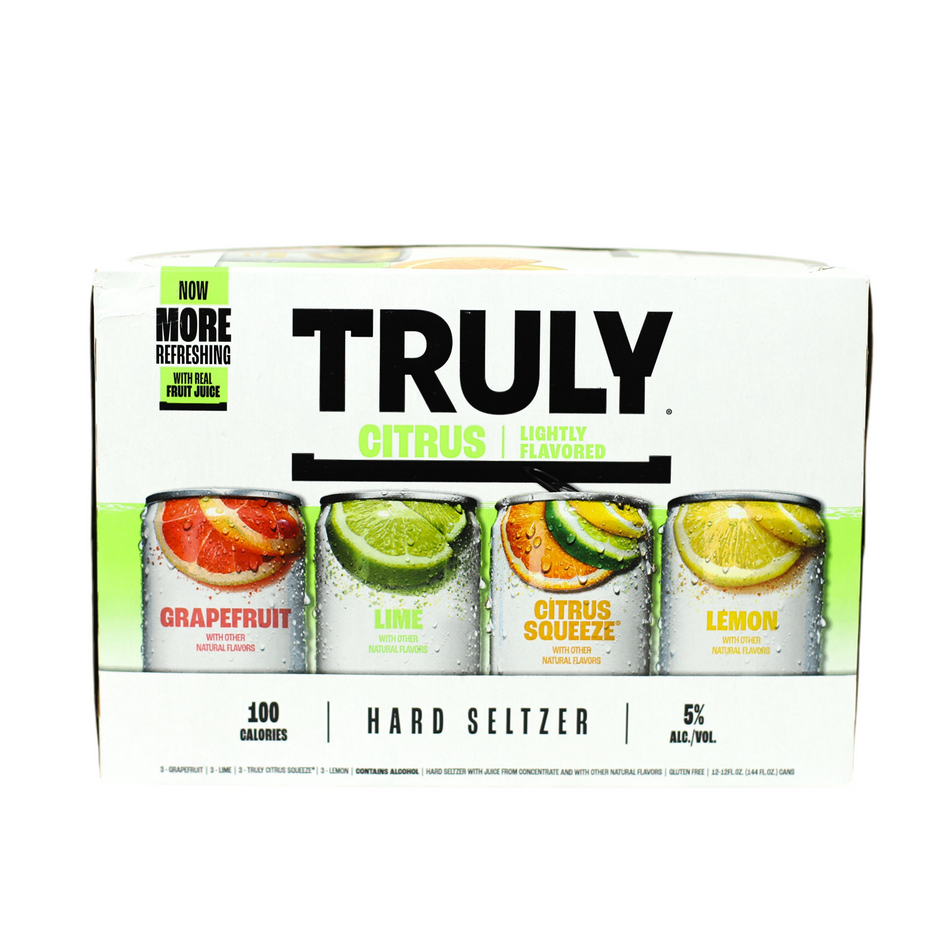 Truly Citrus Lightly Flavored Hard Seltzer 12-Pack