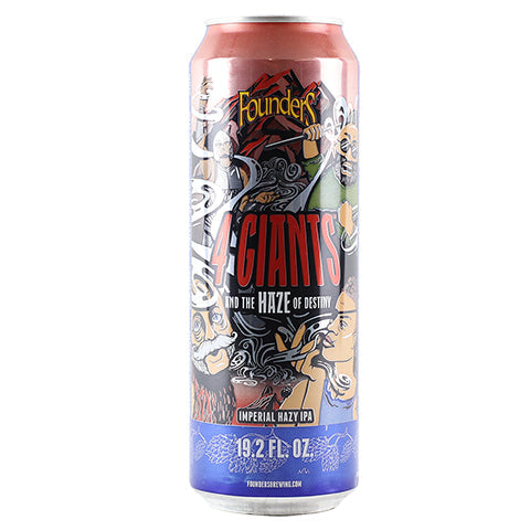 Founders 4 Giants and the Haze Of Destiny Imperial Hazy IPA