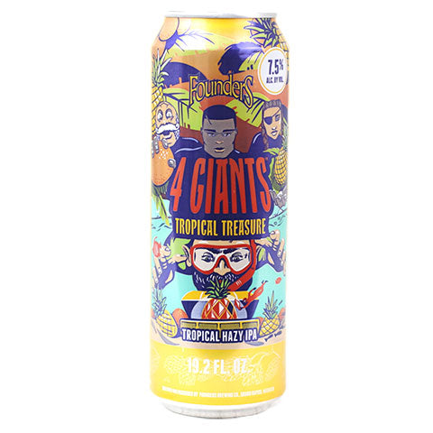 Founders 4 Giants Tropical Treasure Hazy IPA - Beer Shop Store