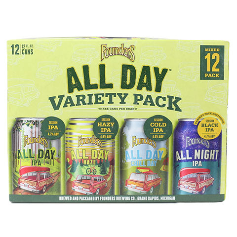 Founders All Day Variety 12-Pack - Beer Shop Store